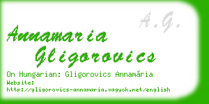 annamaria gligorovics business card