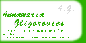 annamaria gligorovics business card